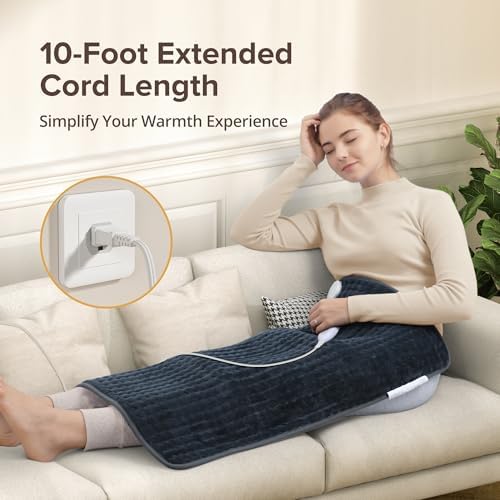 Siinsay Heating Pad, 33" x 17" Extra Large Heat Pad for Back Period Cramps