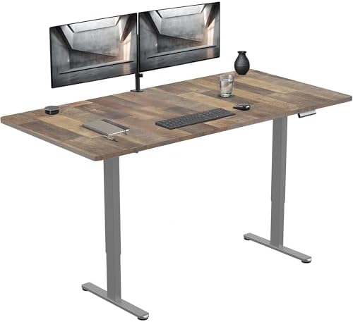 VIVO Reclaimed Wood 71 x 36 in Standing Desk, DESK-KIT-E2G7P-36