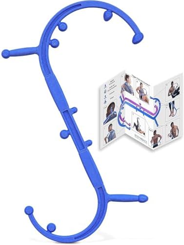 Body Back Buddy Elite Back Massager & Neck Massager for Pain Relief, Blue