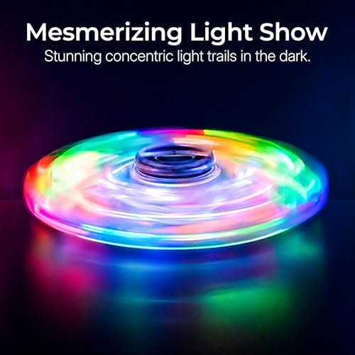 LED Fidget Spinner 2 Pack, Light Up Sensory Fidget Toys for Kids