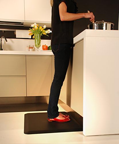WellnessMats Original Anti-Fatigue 60 Inch by 48 Inch Kitchen Mat, Gray