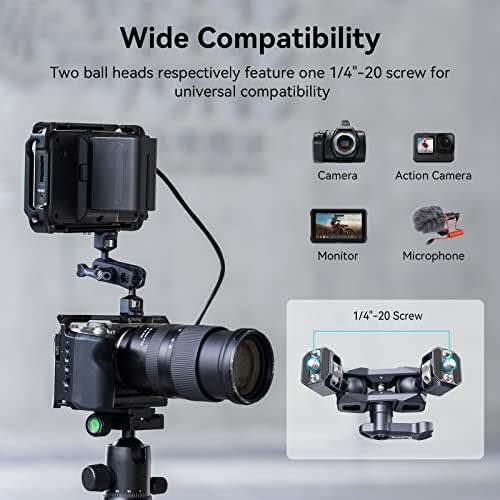 SmallRig Camera Magic Arm, Flexible Articulating Arm with 1/4'' Screws