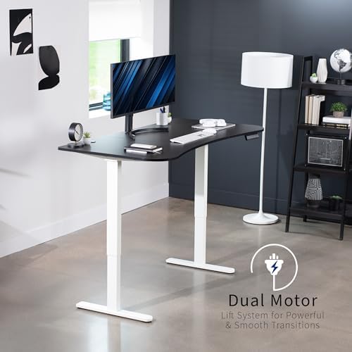 VIVO Black 63 x 32 in Standing Desk, DESK-KIT-E2W1B