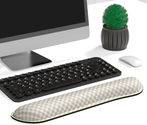 Dapesuom Keyboard Wrist Rest, Memory Foam, Ergonomic, Gaming,Sand