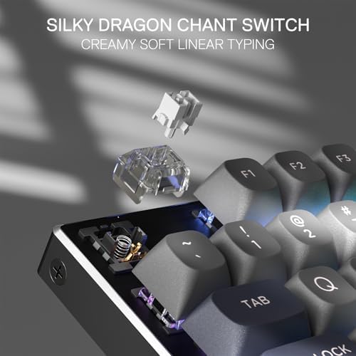 Redragon K556 Wired RGB Mechanical Gaming Keyboard, 104-Key Aluminum Board
