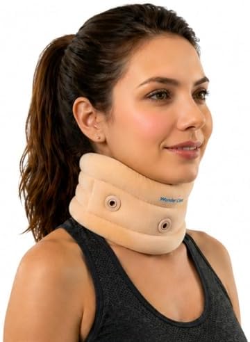 Wonder Care Neck Brace for Sleeping Cervical Collar Adjustable Neck Support Brace Relief Cervical Spine Pressure Ideal for Travel, Office Workers & Neck Injury Recovery, Medium