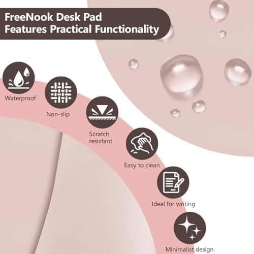 Wrist Rest Support for Mouse Pad&Keyboard Set(9×9.8 Inches, Pink)