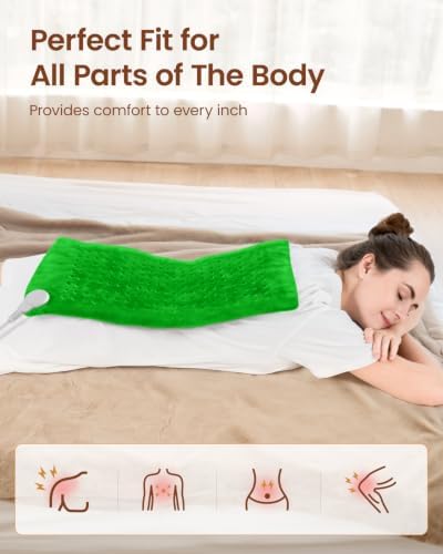 RENPHO Electric Heating Pad for Back with 10 Heat Levels, FSA Eligible HSA