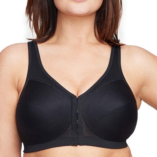 Glamorise Full Figure Plus Size MagicLift Front-Closure Posture Back Bra Wirefree #1265