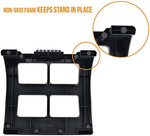 DAC Ventilated Height and Angle Adjustable Laptop Stand Riser for Desk, Non-skid, Cable Management Included 2.6" x 11.5" x 13"