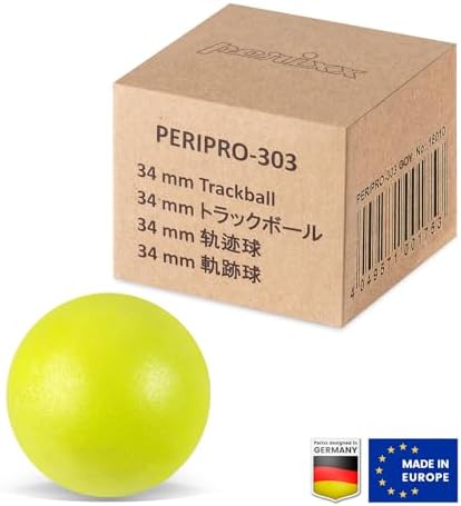 Perixx PERIPRO-303 GOY 1.34 inches Trackball - Replacement Ball for M570, PERIMICE-517/520/717/720, and Other Compatible Trackball Mouse - Matte Optic Yellow