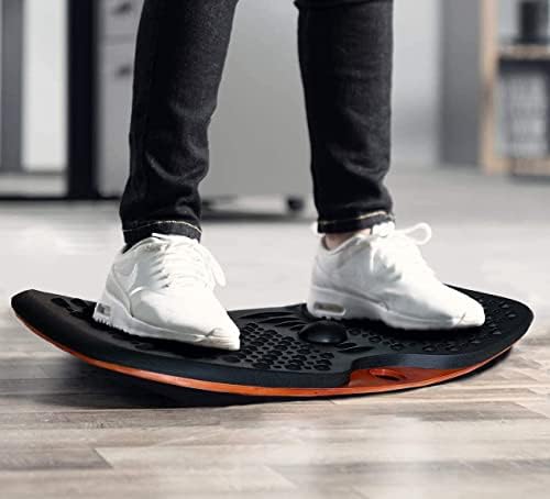 Standing Desk Anti fatigue Balance Board standing desk mat wobble board Rocker Board Comfort Mat for Office (Large Size)