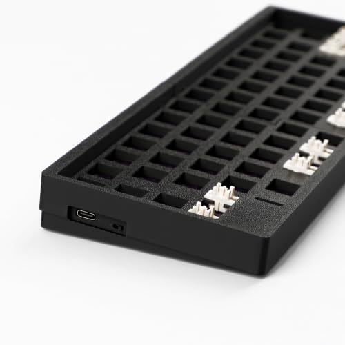 YMDK WHKB Wireless Split Mechanical Keyboard, 2.4G Ergonomic Split Hot Swap Keyboard, Programmable Vial Gaming Keyboard Kit