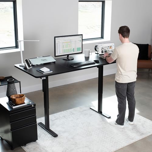VIVO Black 71 x 30 in Standing Desk, DESK-KIT-0B7B