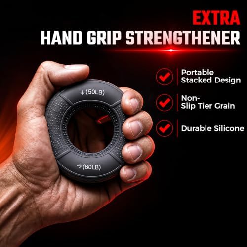 Twister Arm Trainer, Extra Hand Grip Strengthener 3-in-1 Adjustable 22-440lbs Arm Trainer Hydraulic Power Chest Workout Equipment with Ab Roller Wheels