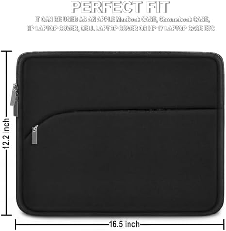 Laptop Sleeve 17 inch, Portable Monitor Protective Cover with Front Pocket