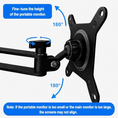 Portable Monitor Mount for 10.3-17Inch, 2 in 1 Pack,Vesa Model