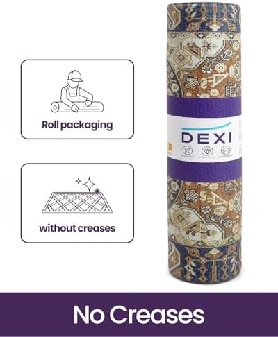 DEXI Kitchen Floor Mats Cushioned Anti Fatigue Runner 24x35 Brown Beige
