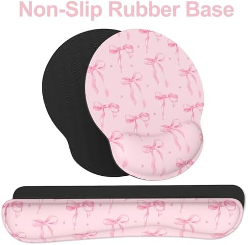 Ergonomic Mouse Pad with Wrist Rest and Keyboard Wrist Rest, Mousepad