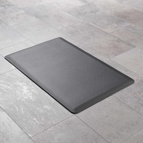 Hauteloom Kitchen Mat - Cushioned Anti Fatigue Rug - Waterproof, Non Slip - Standing and Comfort Desk/Floor Mats for House Sink Office - Black - 20" x 32"