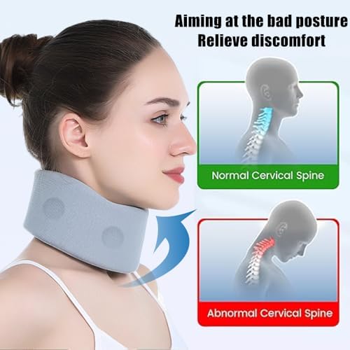 OULIGET Neck Pillow for Traveling,Neck Brace for Sleeping Upright,Soft Cervical Collar for Neck Pain and Strong Support,Portable Support Pillow for Airplane Car Office Home Rest