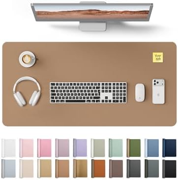 YSAGi Desk Protector&Blotter, Non-Slip Waterproof Leather Mouse Pad
