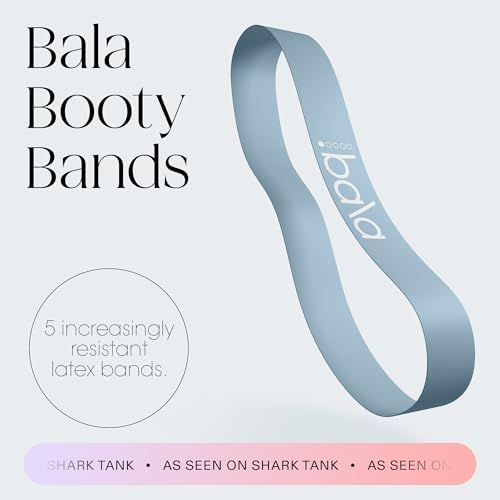 Bala Bands Resistance Bands, Elastic Booty Bands for Home Workouts, 5 Pack