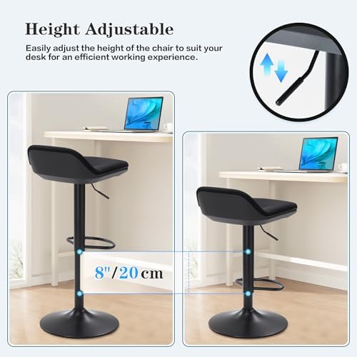 IWMH Standing Desk Stool, Adjustable Standing Desk Chair, Sit Stand Stool