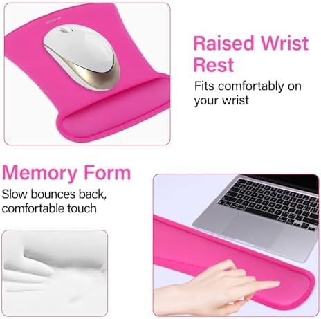 MOSISO Keyboard Mouse Pad Set, Large Gaming Mousepad&Keyboard Wrist Rest