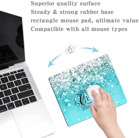 Mouse Pad Black with White Topographic Line, Gaming Mousepad Mouse Pads for Desk Keyboard with Anti-Slip Rubber Base, Keyboard Pad Mouse Mat for Home and Office
