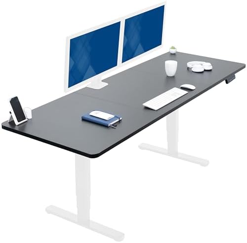 VIVO Black 83 x 30 in Standing Desk, DESK-KIT-2W8B