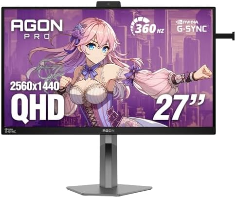 AOC Agon Pro 27 Inch Gaming Monitor QHD 360Hz IPS NVIDIA G-SYNC, AG276QSG2
