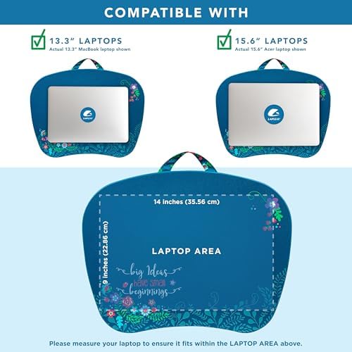 LAPGEAR MyStyle Lap Desk – Big Ideas, Fits 15.6” Laptops