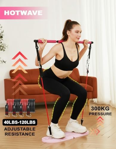 HOTWAVE Push Up Board, Portable PushUp Board, Foldable 20 in 1 Push Up Bar