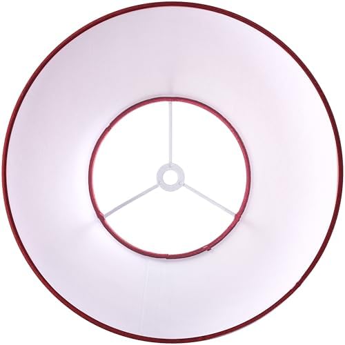 GO&SO Small Mini Lamp Shades Set of 2,5"×9"×6.4" Burgundy Bell Shade Replac