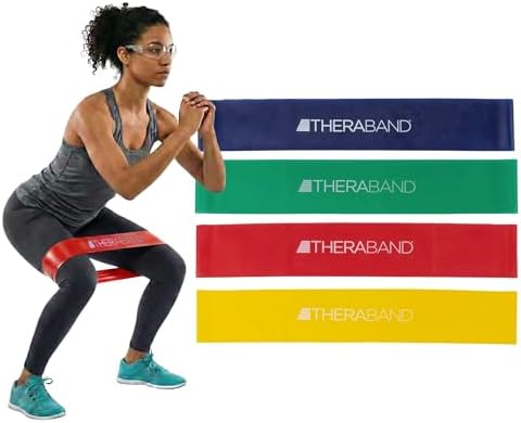 THERABAND Resistance Band Loop Set, Exercise, Workout, Physical Therapy