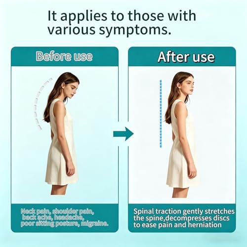 Cervical Neck Traction Device Over Door for Decompression Home Physical Therapy, Suitable for Family and Close Friends.