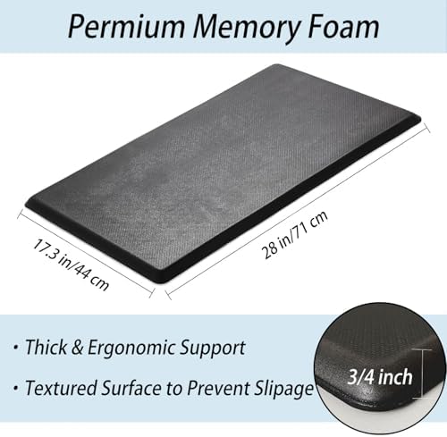 Artnice Thick Kitchen Mats, 3/4 Inch Anti Fatigue Mats for Kitchen Floor