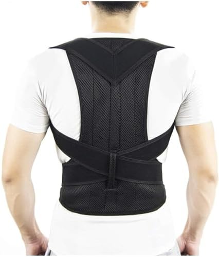Adjustable Posture Corrector, Scoliosis Kyphosis Correction Strap, Relieves Pain(Large)