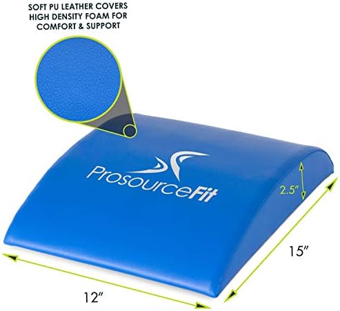 ProsourceFit Abdominal Ab Mat 15x12, High Density Core Trainer for Workouts, Conditioning, Posture Support, and Crunch Exercises; Home Fitness Equipment