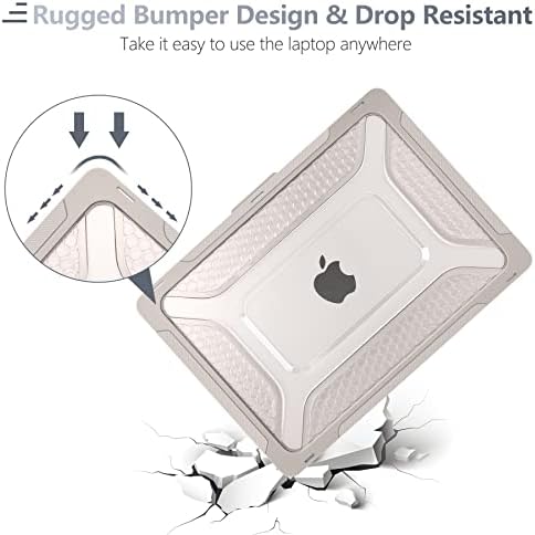 Batianda Extreme Heavy Duty Case for MacBook Air 13.6" 2026-2022, Khaki