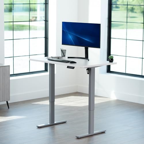 VIVO White 48 x 30 in Standing Desk, DESK-KIT-1G5W