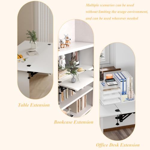 Under Desk Keyboard Tray Support Bracket Adjustable Desktop Extension Board Stand Clamp-on Keyboard Holder Arm Rest Tray Extension Plate Support Rack for Desk, NO Board/Tray, 1 Set (Style01)