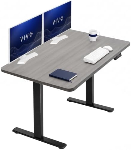 VIVO Dark Gray 48 x 30 in Standing Desk, DESK-KIT-1B5G
