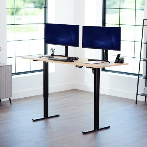 VIVO Light Wood 71 x 30 in Standing Desk, DESK-KIT-1B7C