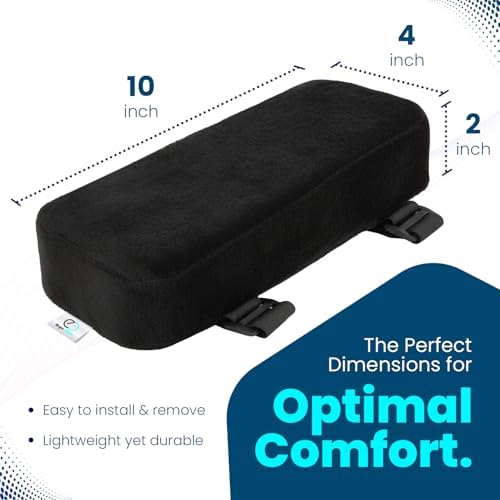 Arm Rest Cushion - Set of 2 Office Chair Arm Pads for Elbow Pain Relief - Computer Office Chair Arm Covers for Comfortable Desk Setup