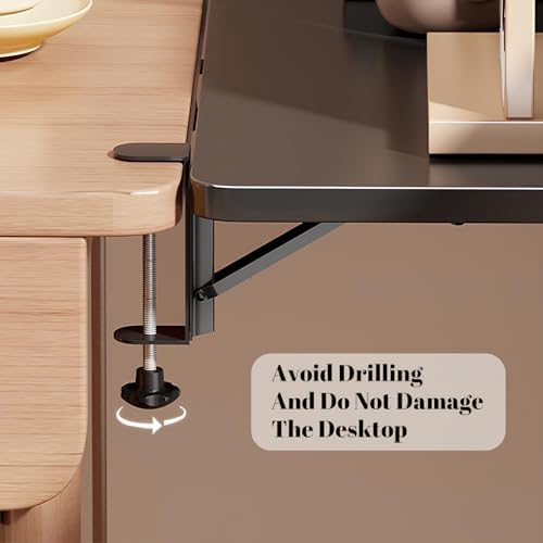 Desk Extender Tray, Wall Mounted Folding Desk Extension for Small Spaces
