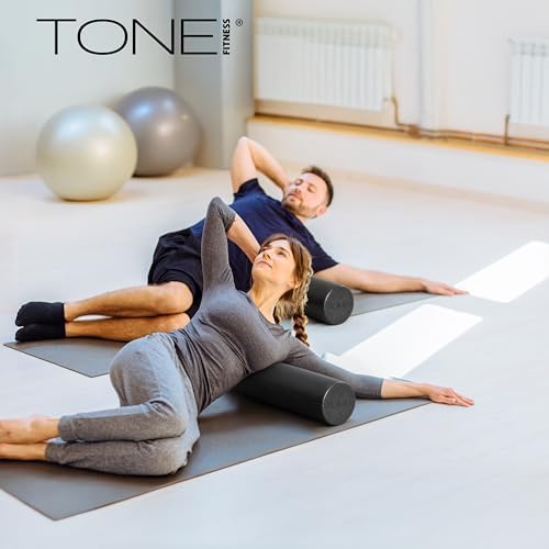 TONE Fitness Firm High-Density Foam Roller for Exercise, Massage & Recovery