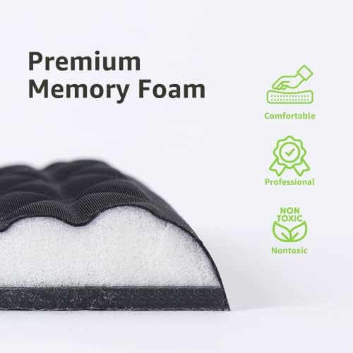 LargeLeaf Ergonomic Wrist & Elbow Rest Pad for Desk with Memory Foam & Non-Slip Base, Relieve Elbow Pain Armrest Wrist Support(7.8 * 5.1 inch, Black, 1)