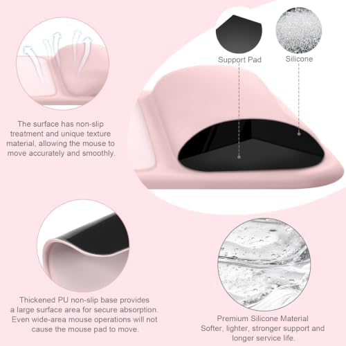 MOSISO Color Scheme Wrist Rest Support for Mouse Pad&Keyboard Set